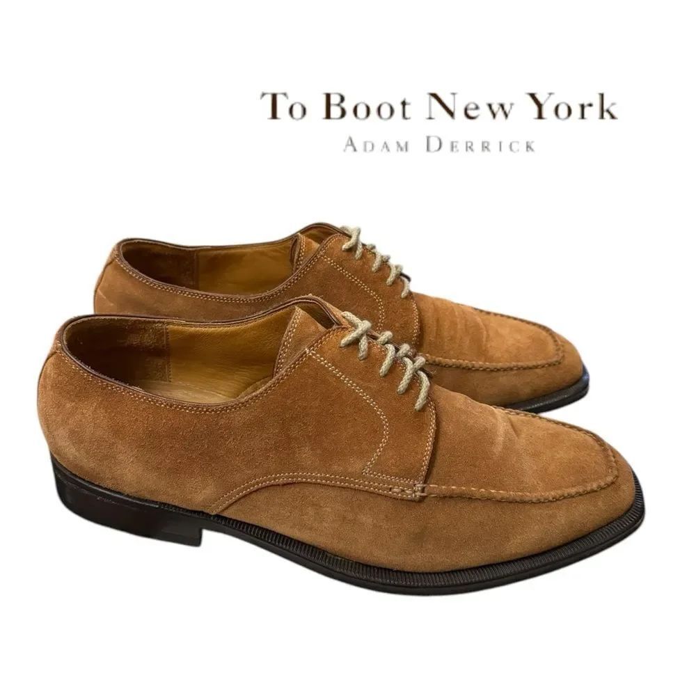 Sutor Mantellasse for Too Boot New York Carmel Tan Suede Leather Shoes 8.5